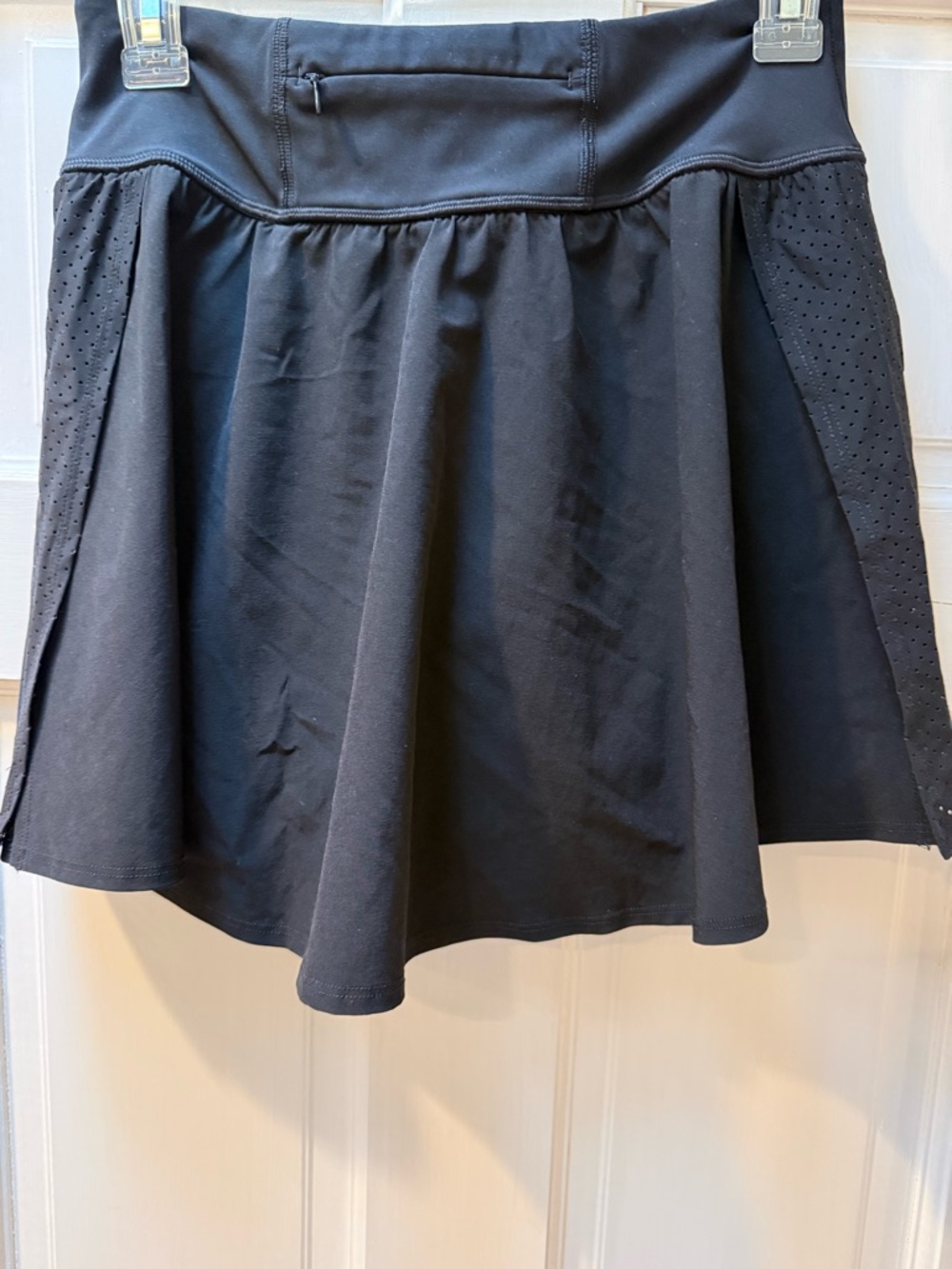 SPANX Black High-Rise Shaping Waistband  skort with compression shorts